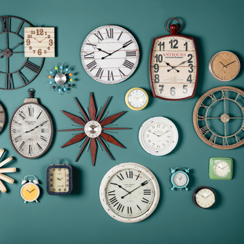 Laurel Foundry Modern Farmhouse Eisenhauer Metal Wall Clock & Reviews